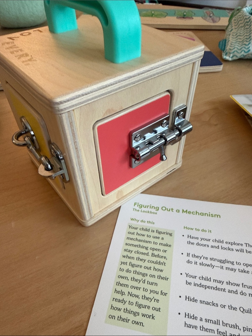 Lovevery lockbox from 19-21 month box
